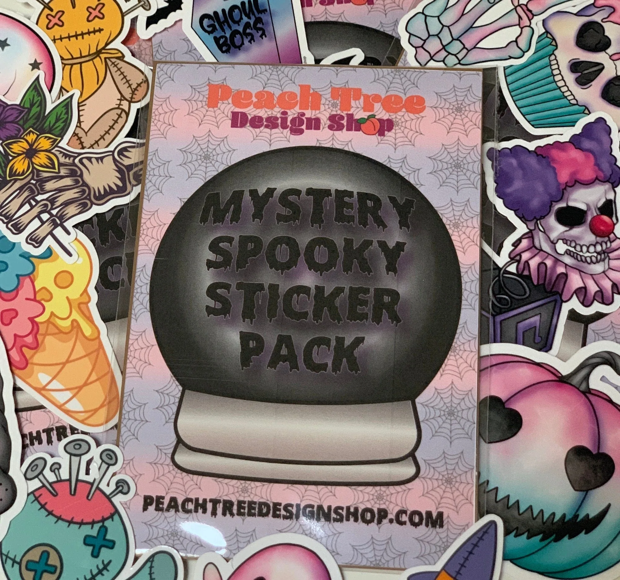 Mystery Spooky Small Sticker 20 Pack