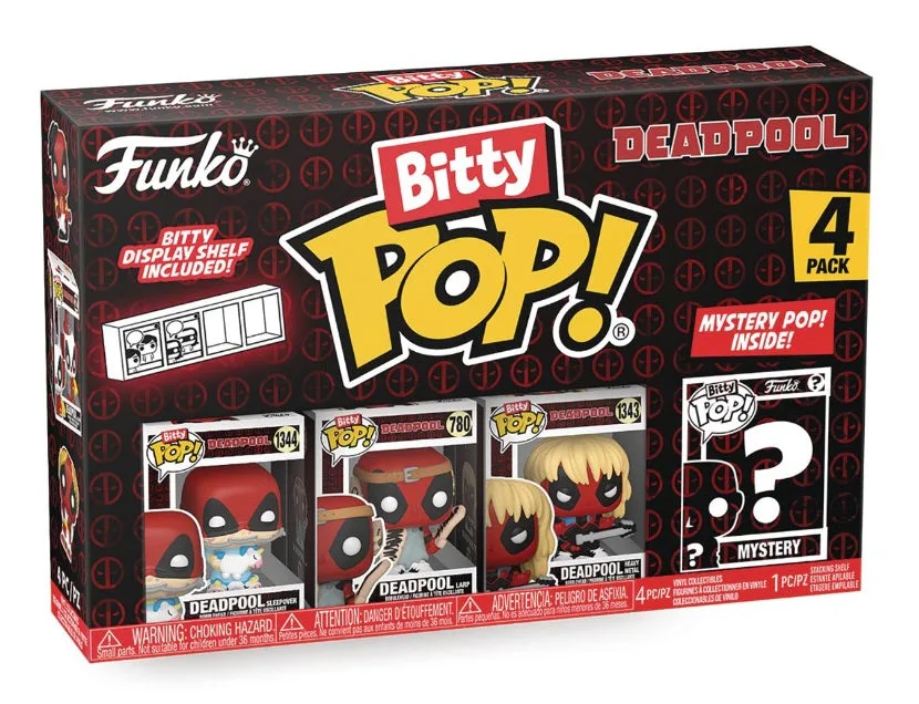 Funko Bitty Pop! Deadpool Sleepover 4 Pack Unboxing