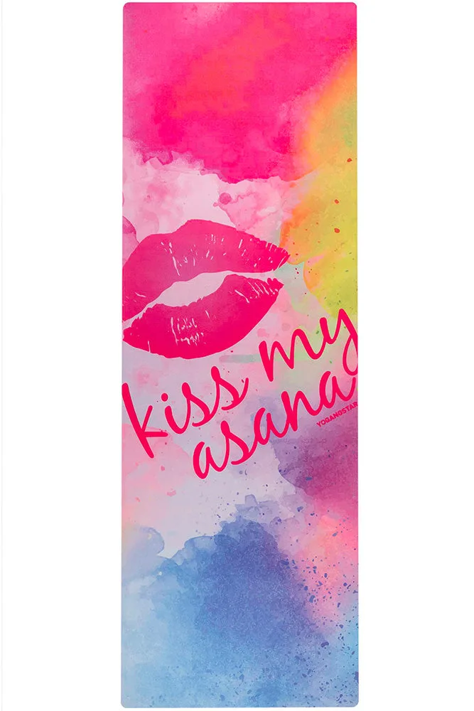 Kiss My Asana Pastel Yoga Mat + Free Yoga Bag