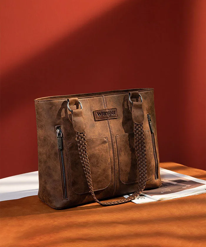 How to Style a Wrangler Aztec Studded Tote Bag for Everyday Errands