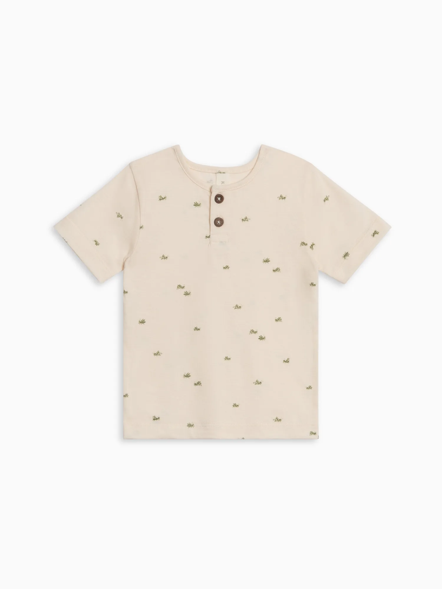 Reef Short Sleeve Henley - Grasshopper / Fern + Mint