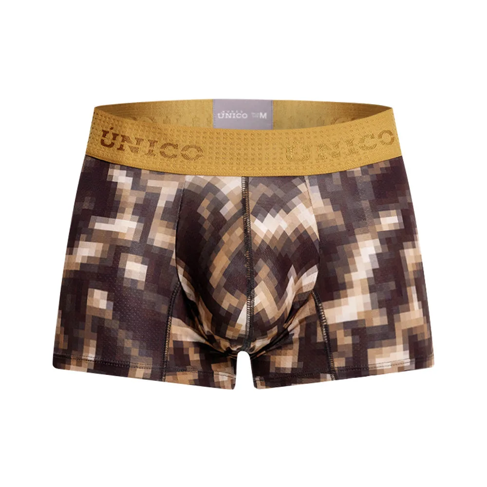 Verzorging van gele en zwarte boxershorts