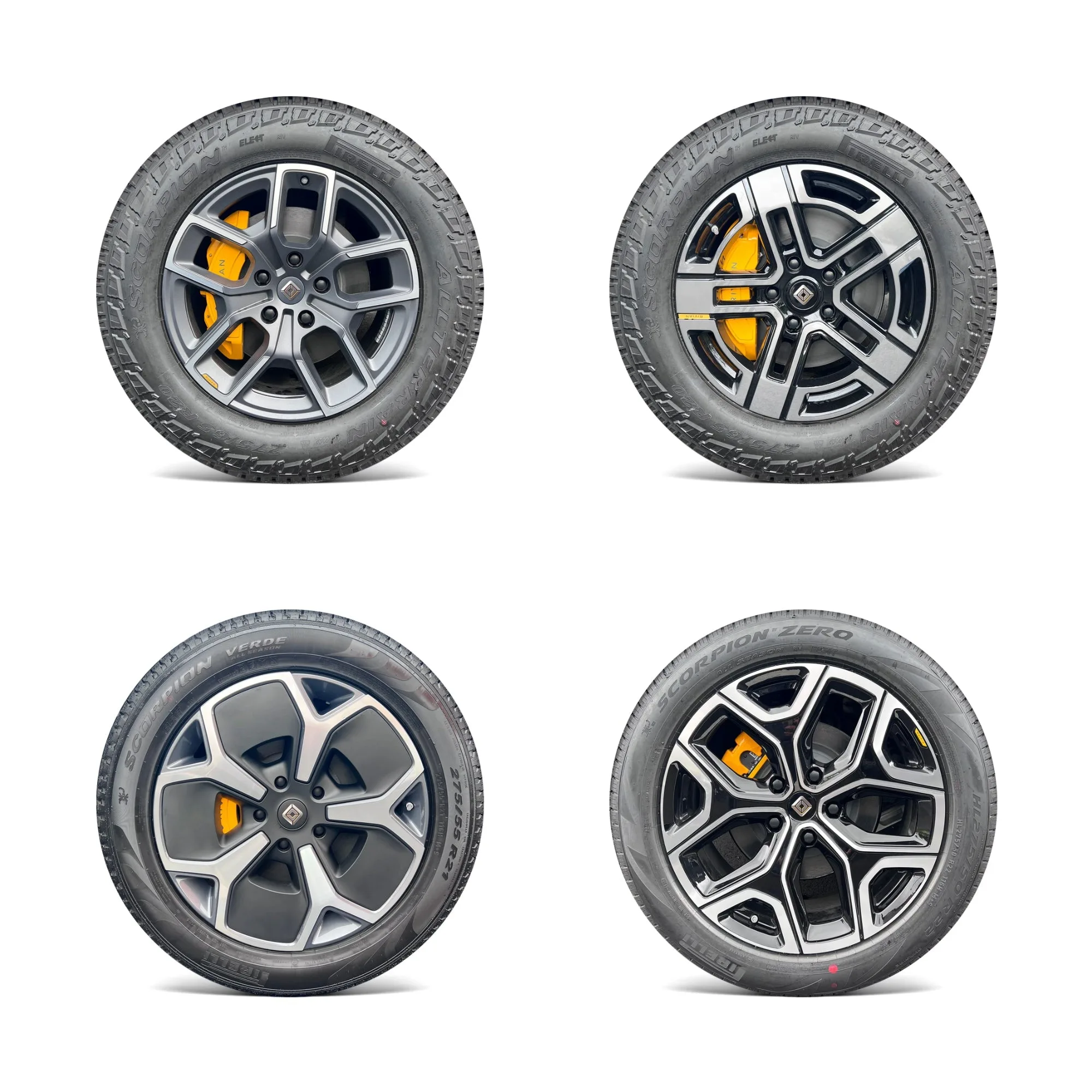 Rivian R1T&Rivian R1S用ホイールビニールカバー - スポークカラーラップ クロームデリート