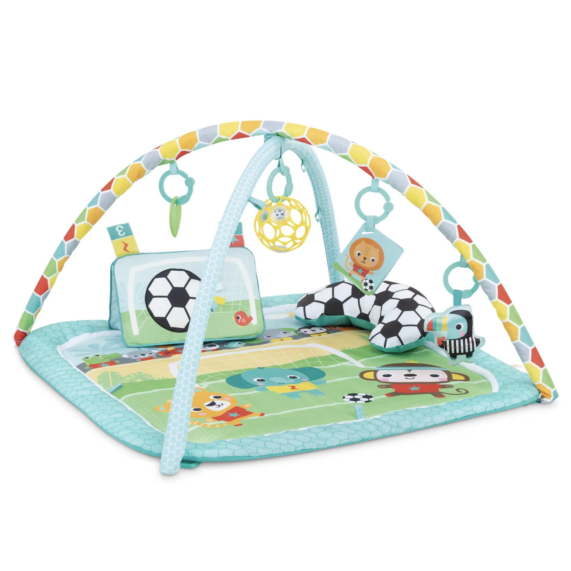 Bright Starts Grip & Kick Oball Activity Gym: kokoamis- ja leikkiohje