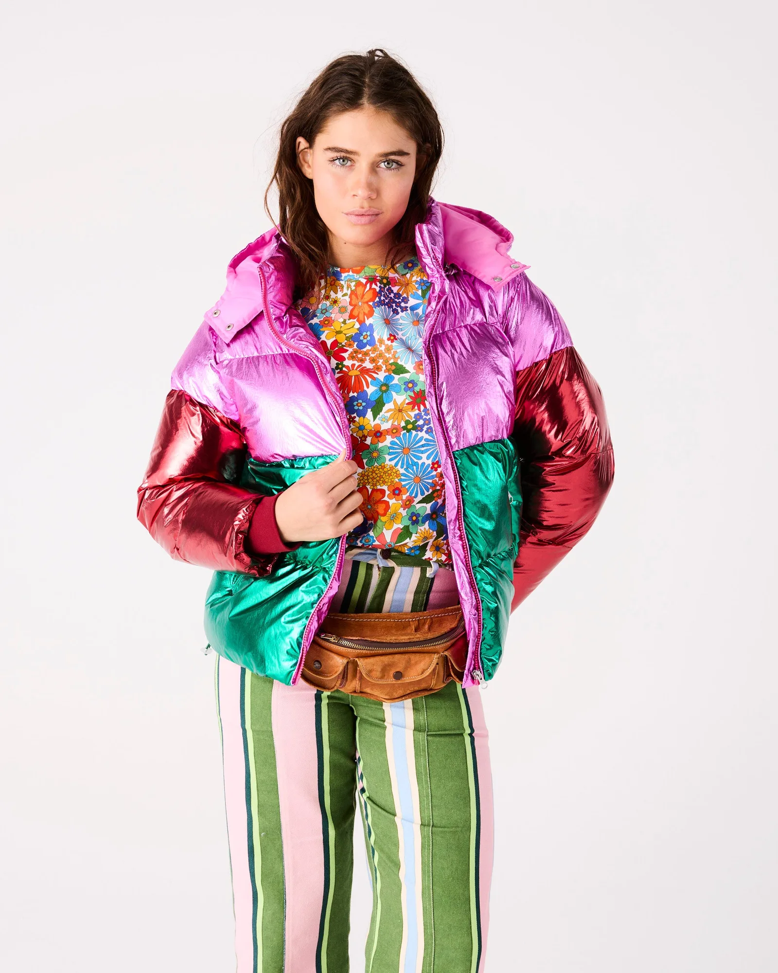 Joy Foil Adult Puffa Jacket
