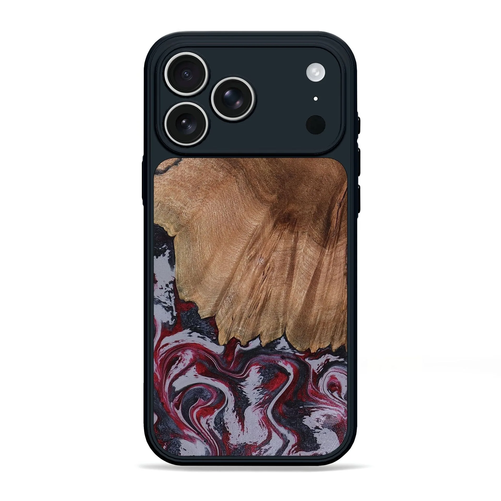iPhone 17 Pro Max Wood Phone Case - Edd (Red, 816470)