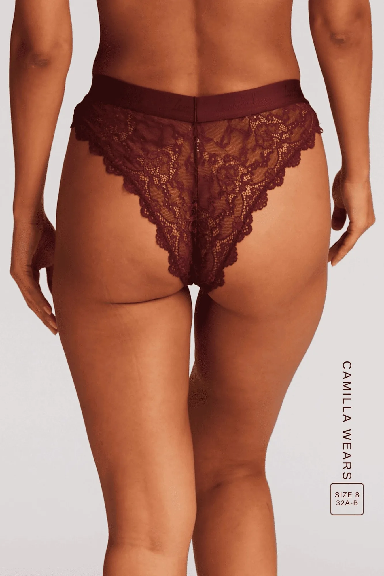 Signature Lace Brazilian - Weinrot