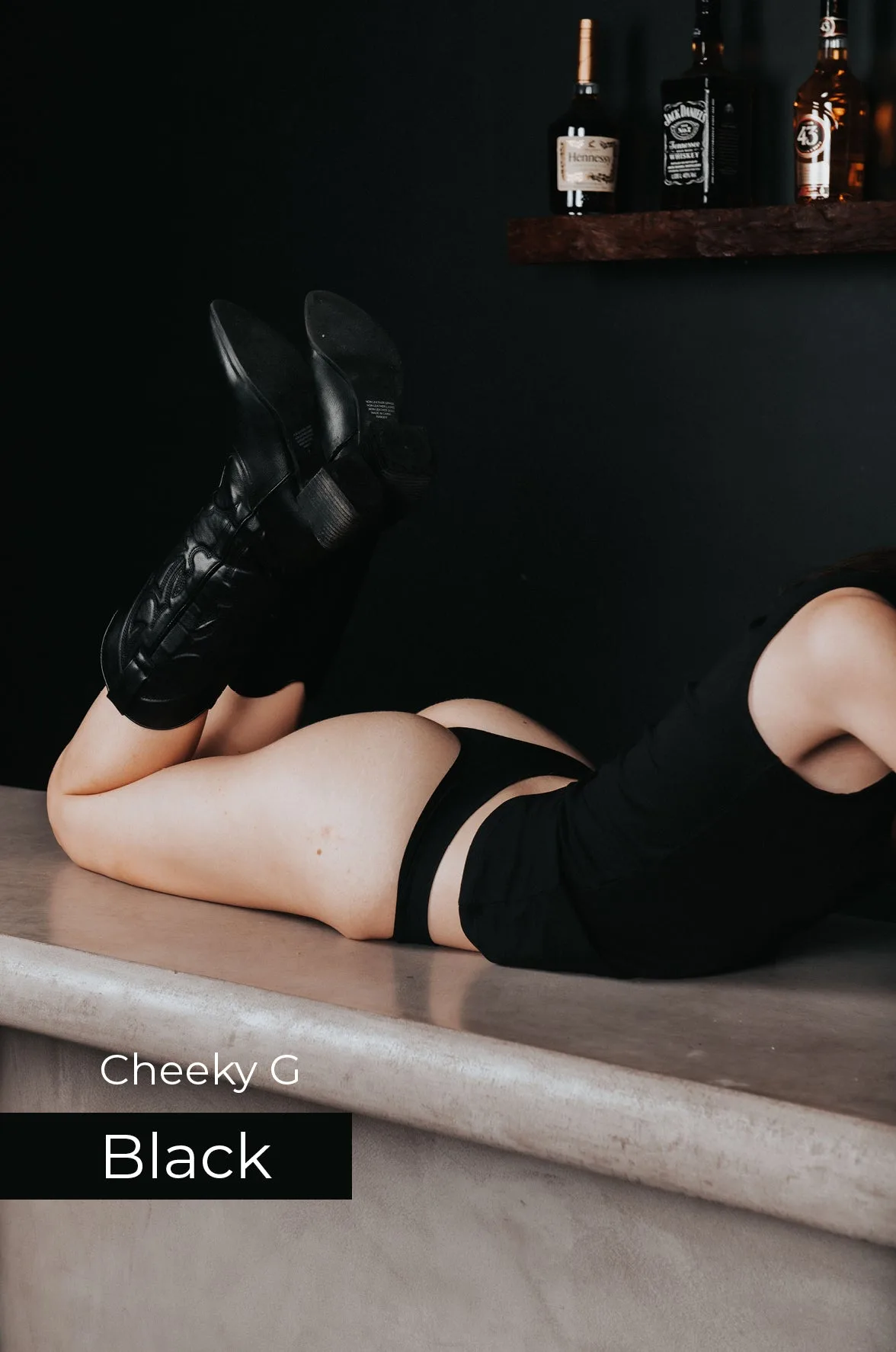 Cheeky Modal G-String Underwear 7 Pack - Black
