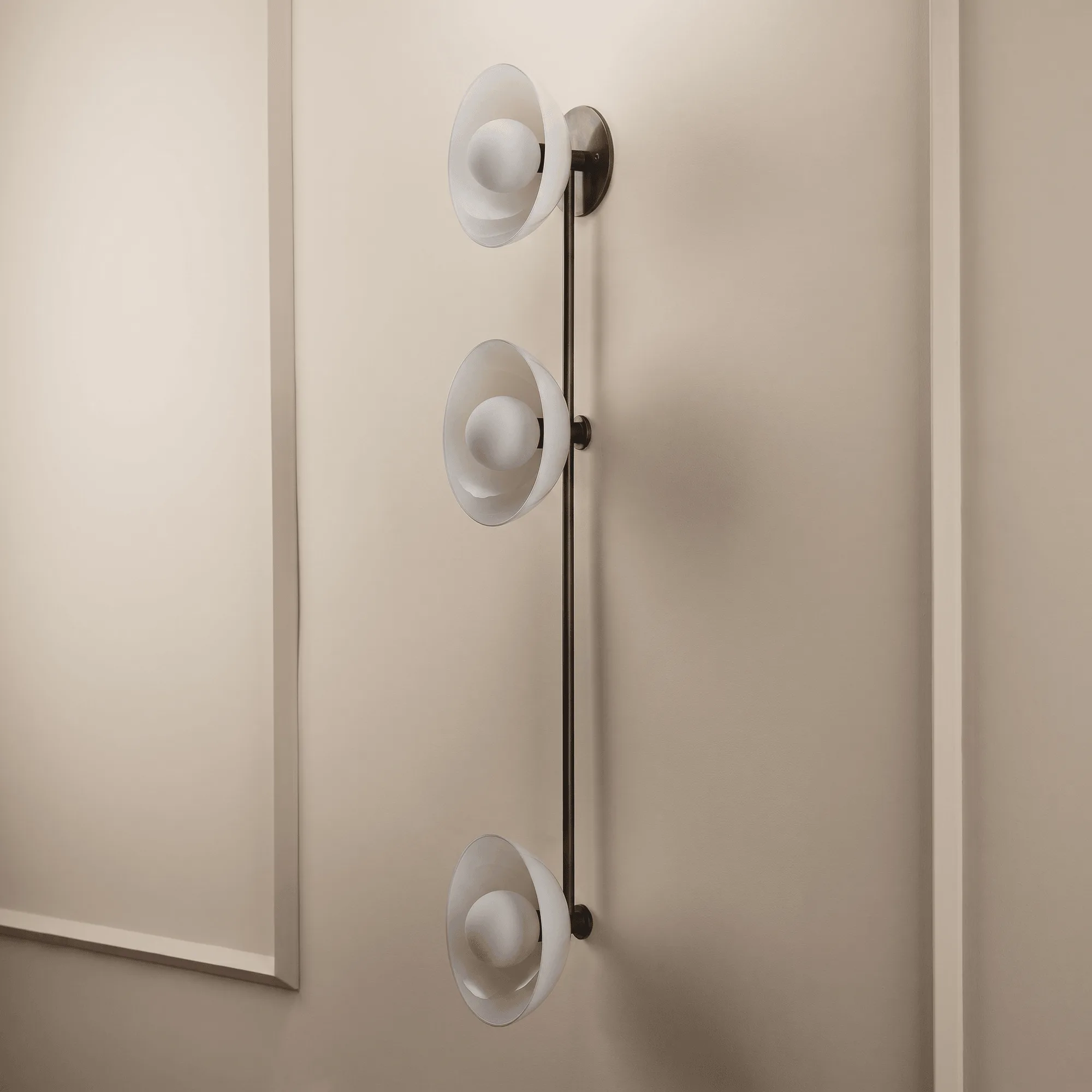 Centric 3 Glass Wall Lamp: Stylish Hallway Lighting