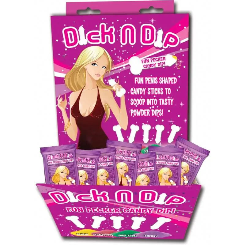 Dick N Dip Pecker Candy Fun Dip 30 Piece Display
