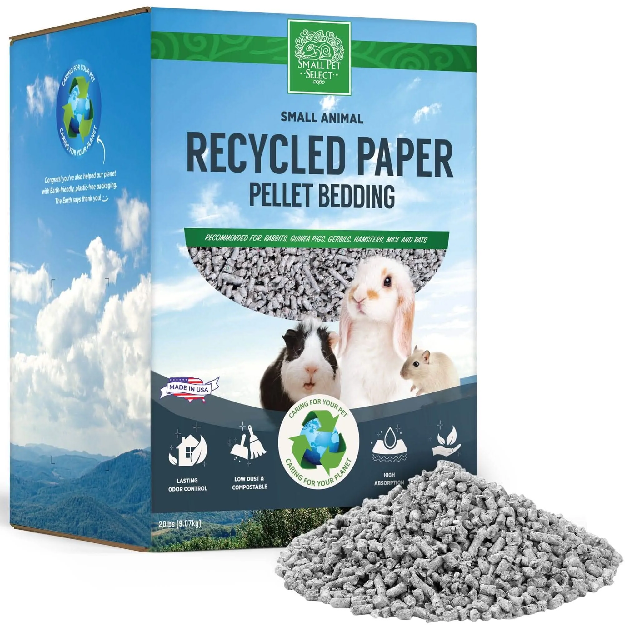 Litière en granulés de papier recyclé : absorption et contrôle des odeurs