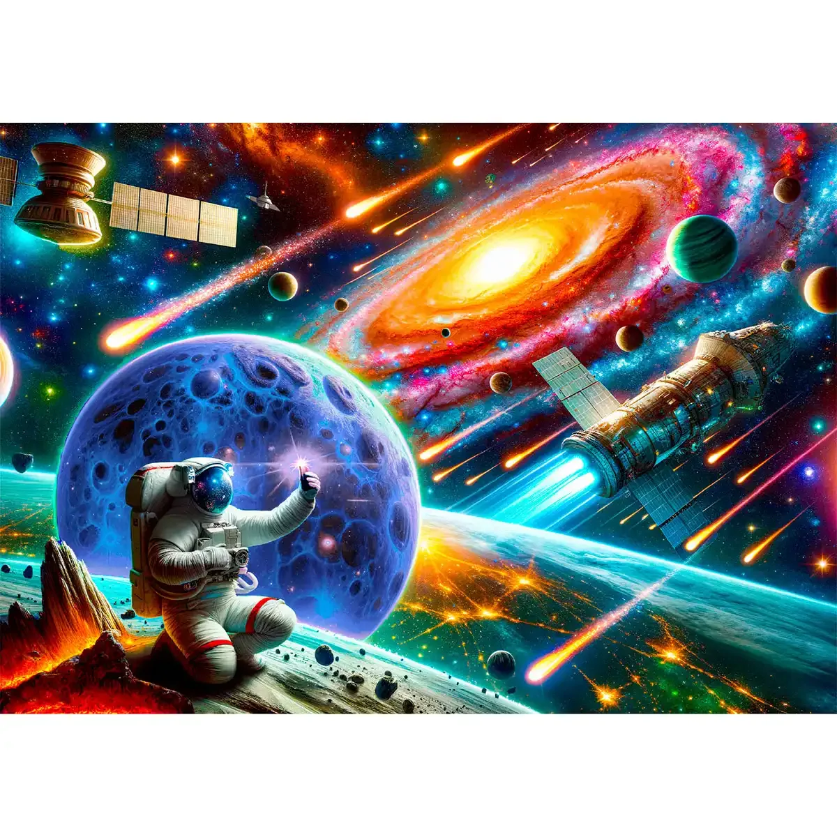 Wooden Puzzle 1000 Cosmic Exploration