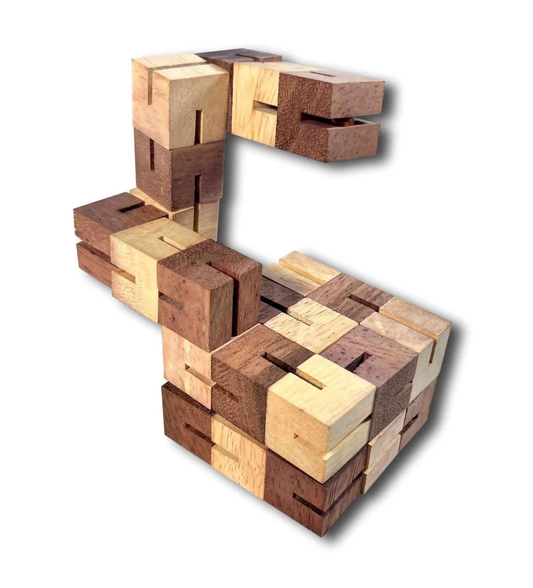 Wood Fidget Toy for Kids: Shapeshifter 27 Dexterity Activity