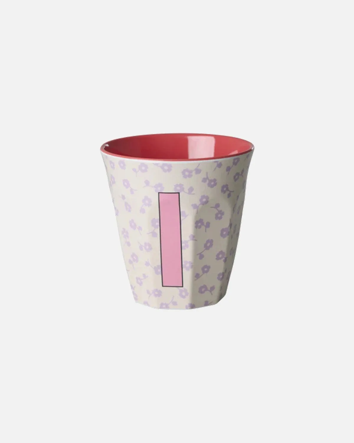 Gobelet Alphabet Lettre I fleurs