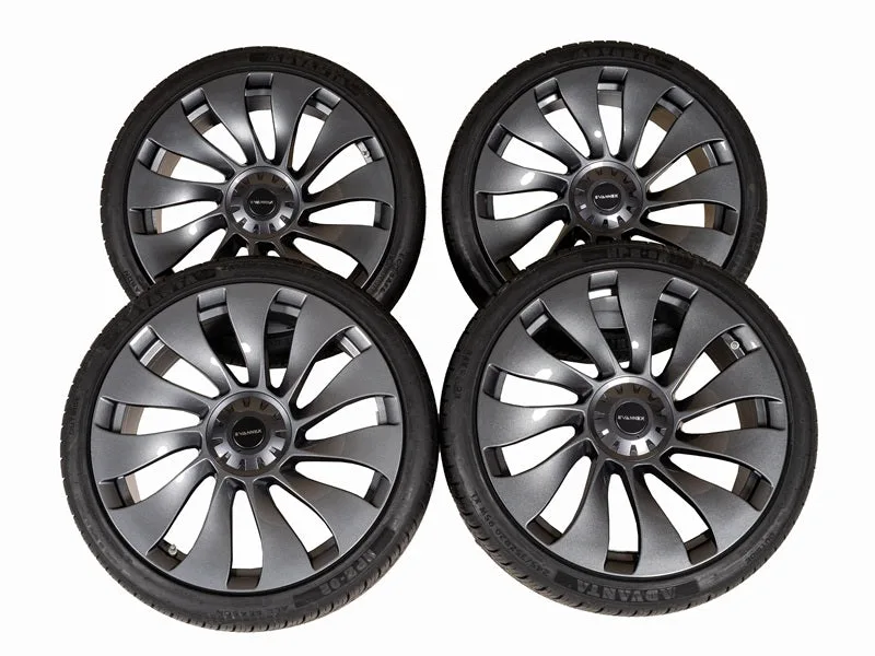 EVANNEX 20x9.0" UltraTurbine Flow Formed Rad- und Reifenpaket für Tesla Model 3