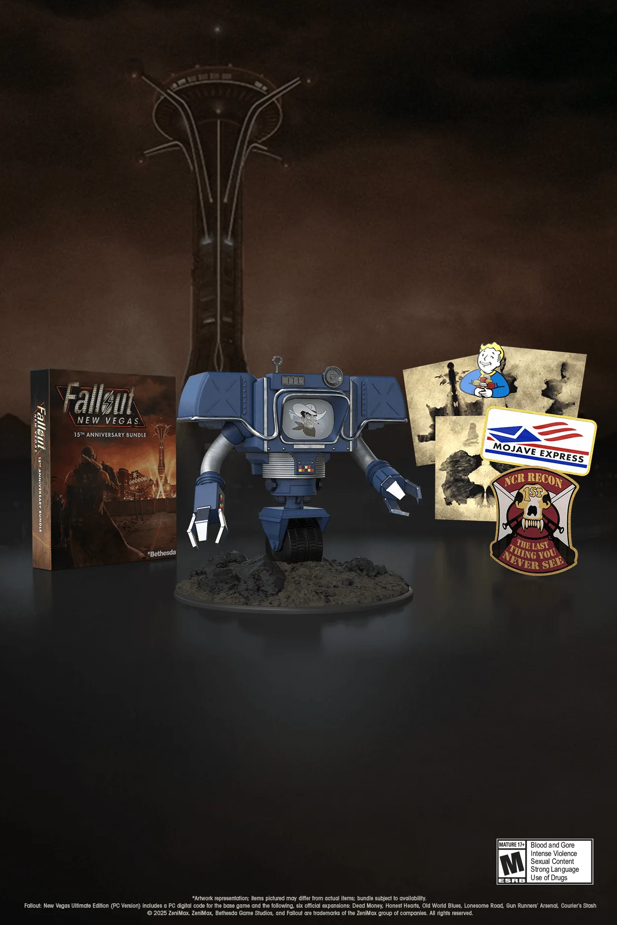 محتوى حزمة الذكرى الخامسة عشرة للعبة Fallout New Vegas