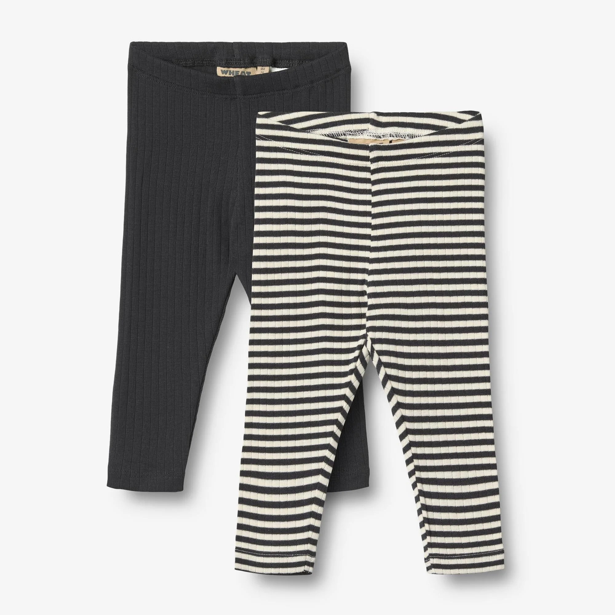 Sæt af To Rib Leggings Jules - navy rib stripe