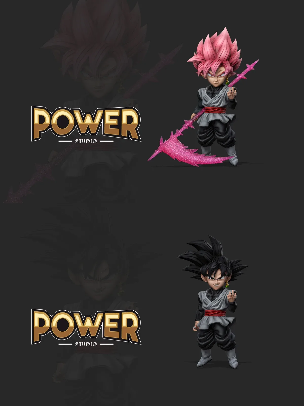 Super Saiyan Rose Goku & Goku Black Statue: Key Features