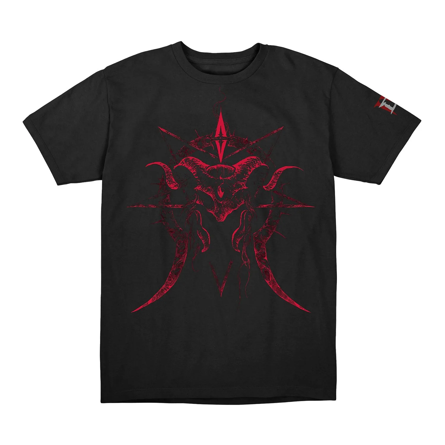 T-shirt nera Stregone Signore dell'Odio Diablo IV