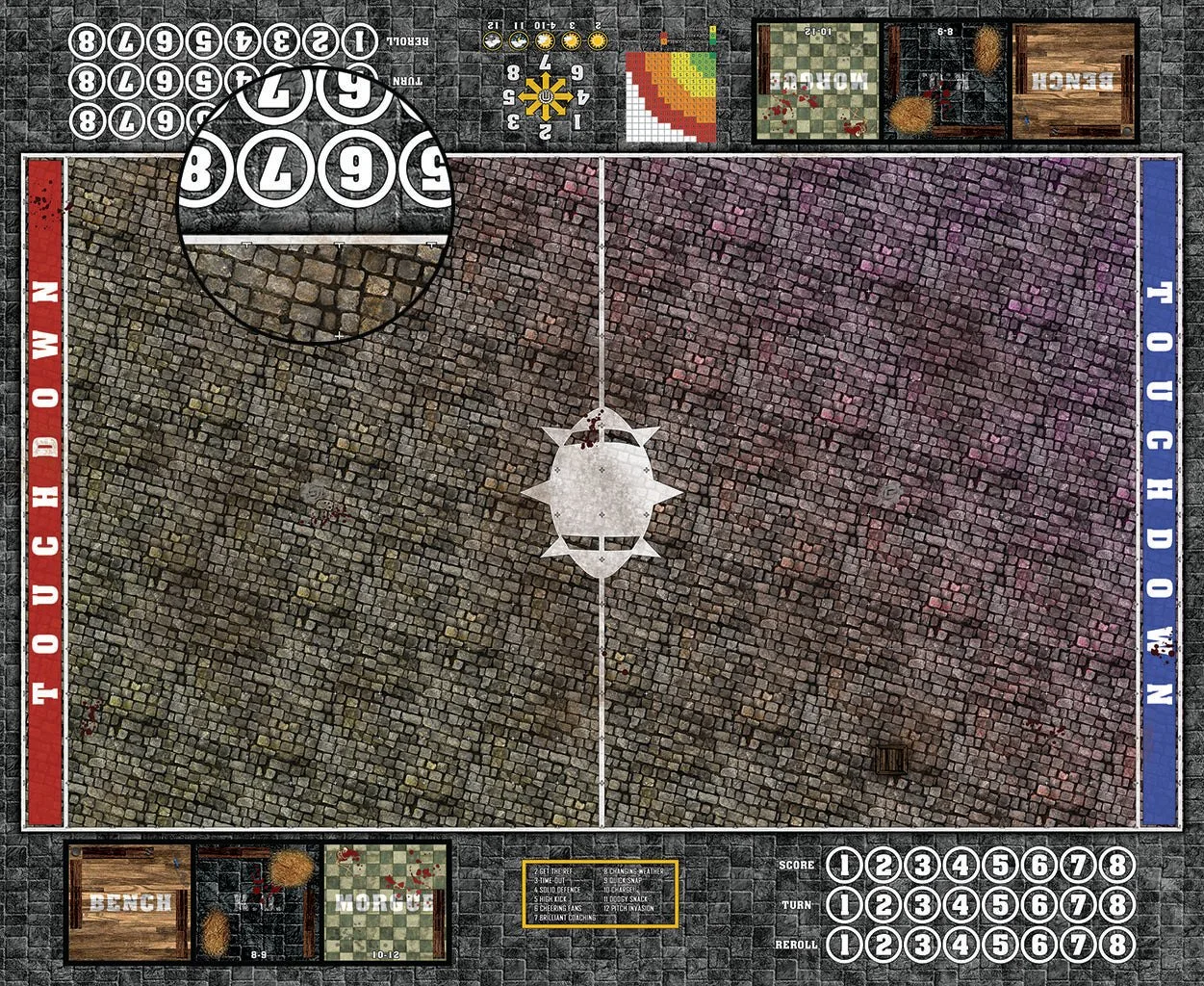 Mats by Mars: Bustling City v1.0 Fantasy Football Play Mat / Pitch