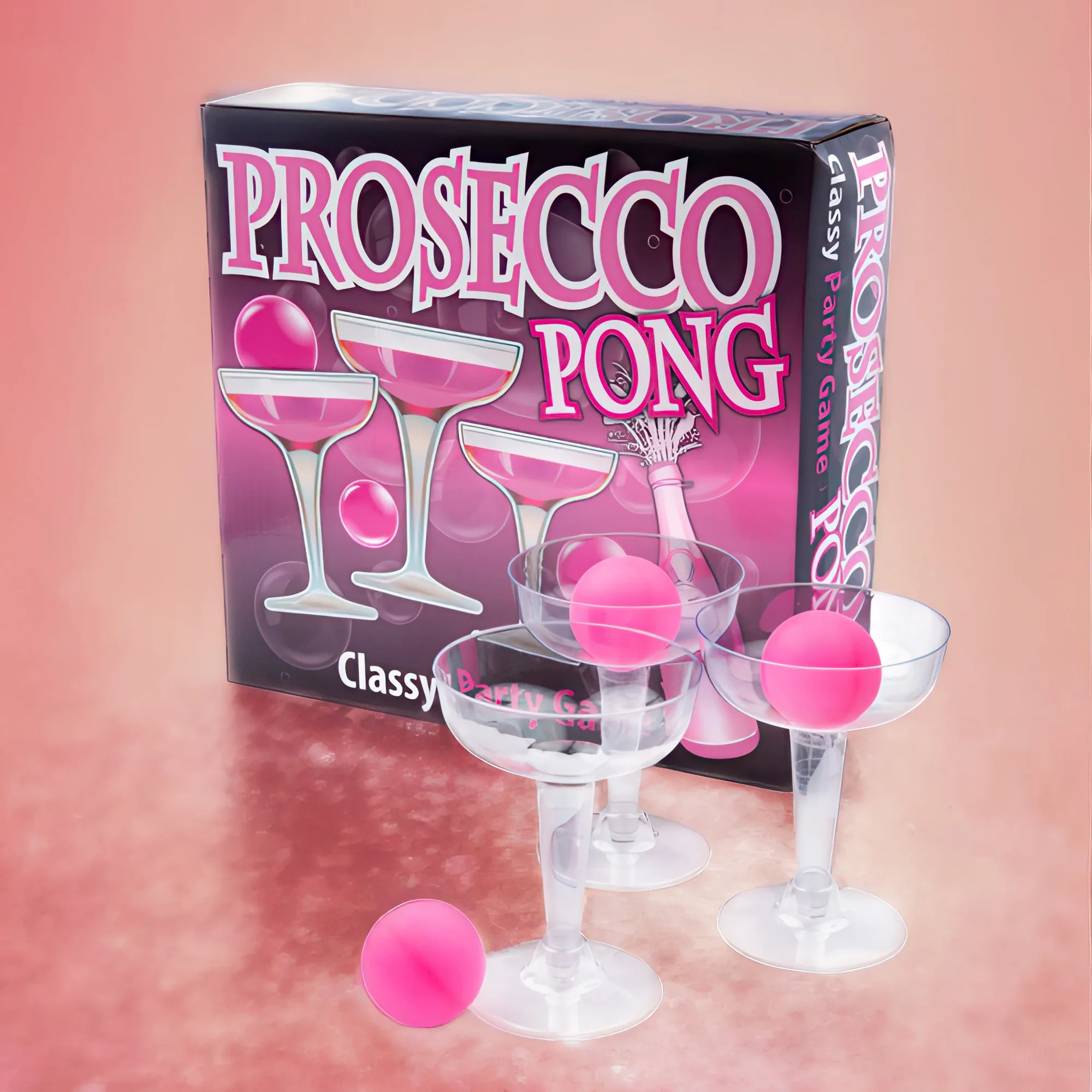 Adult Party Drinking Game - Prosecco Pong
