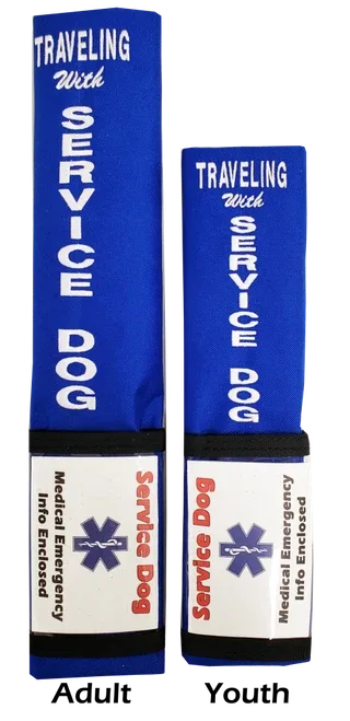 Medical Alert Service Dog Padded Seat Belt Cover