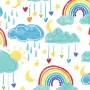 Outlet Polyester Laminate Fabric By the Yard - Food Safe - 54" Wide - Rainbow