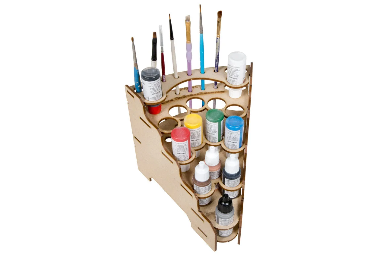 Montar um suporte modular de tinta para miniaturas