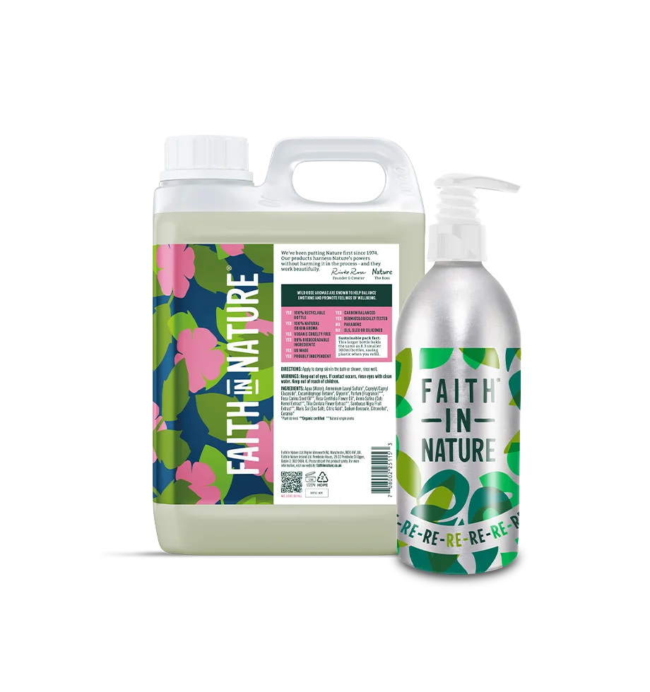 Wilde Rose Duschgel 2,5 l mit Aluminium-Nachfüllflasche