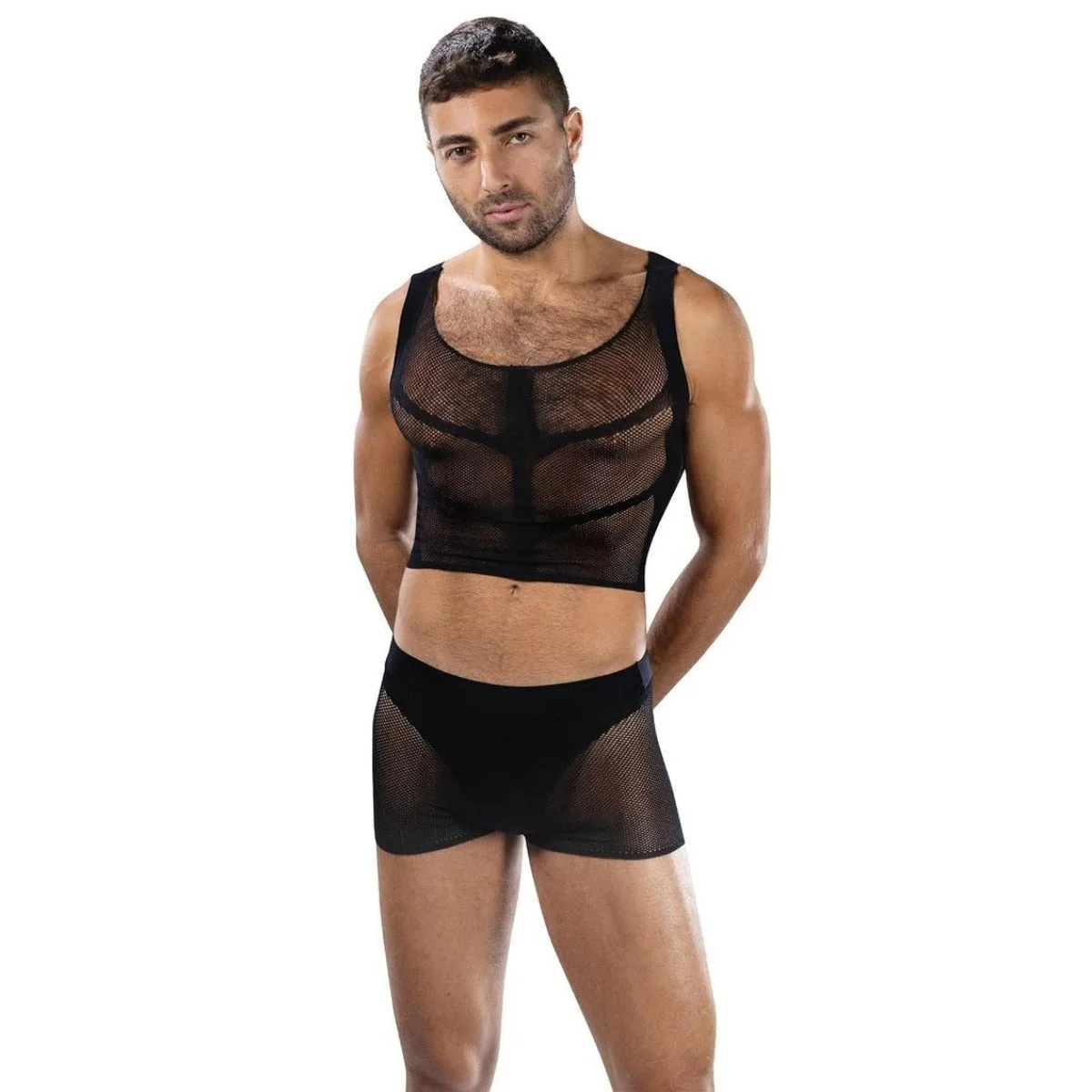 Zo style je een nettop met shorts
