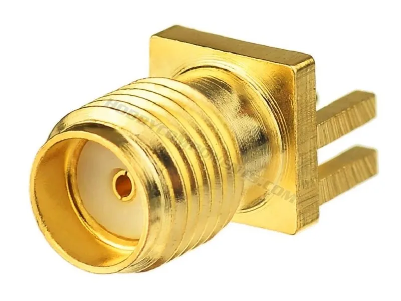 SMA Female PCB Edge Mount 4 Pin SMA Connector