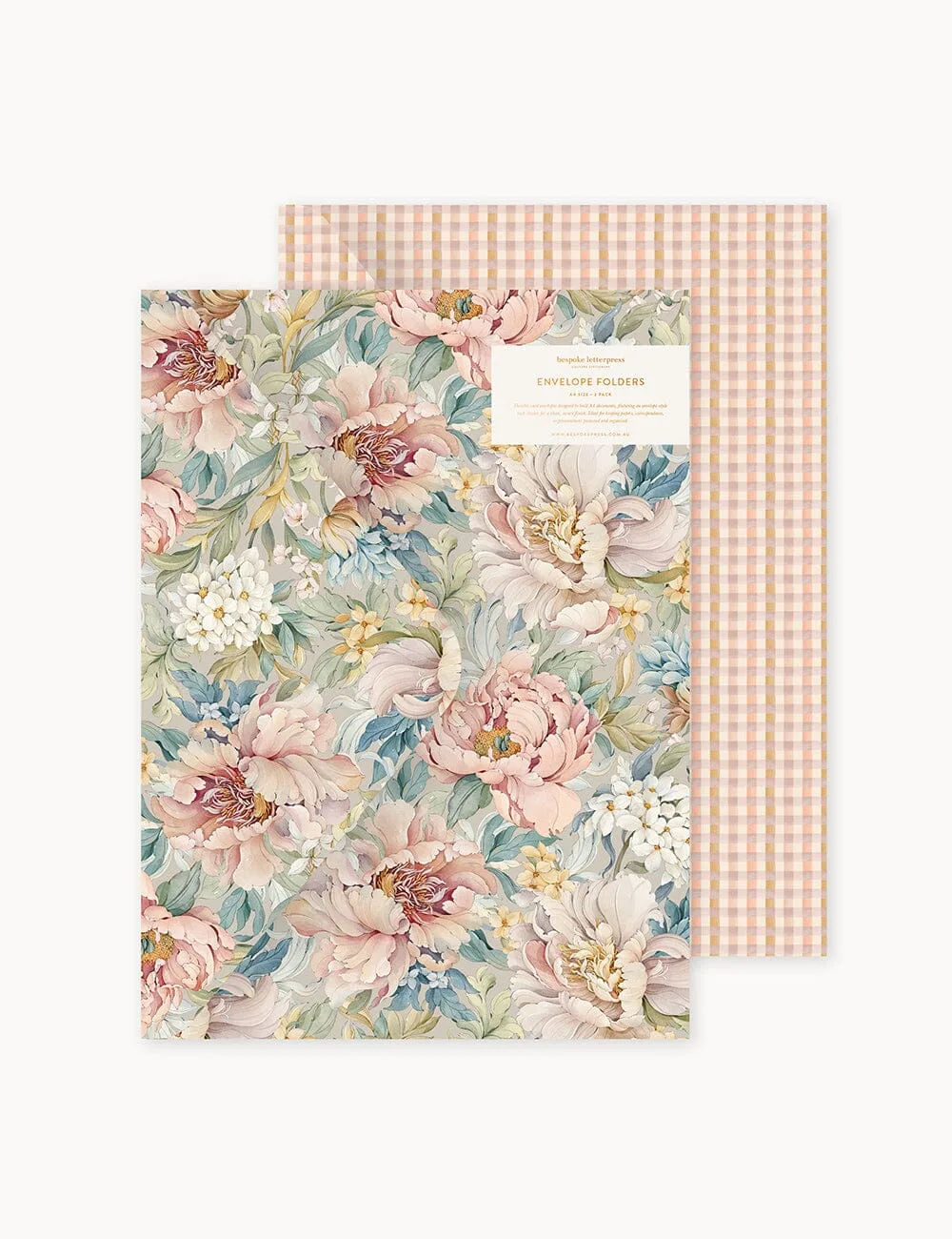 Pochette enveloppe A4 lot de 2 - Regency Blooms & Primrose