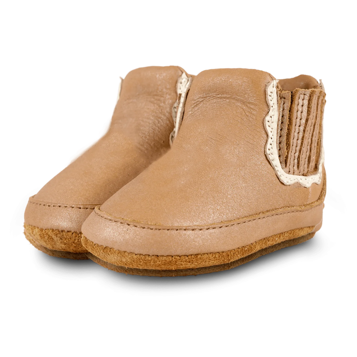 Elfine Booties | Caramel Metallic Nubuck