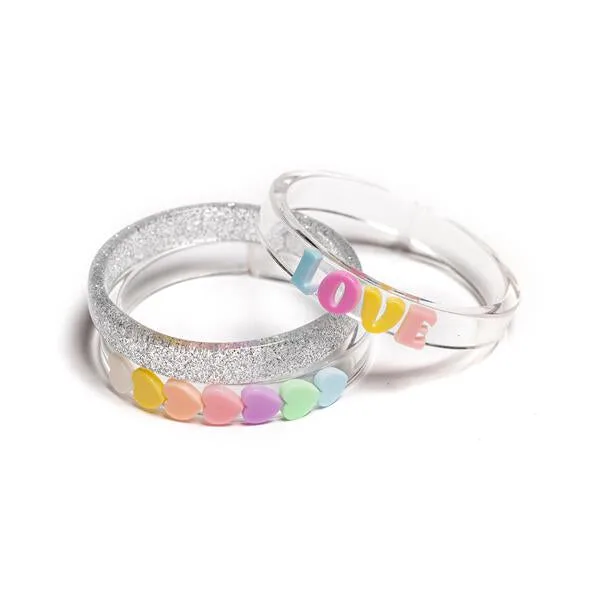 Pastel Hearts Candy Bangles