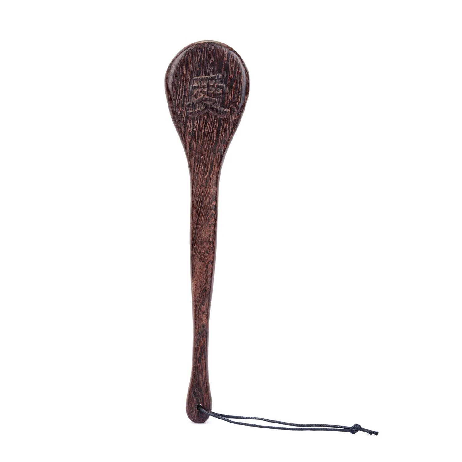 Paleta redonda de madera de wengué premium