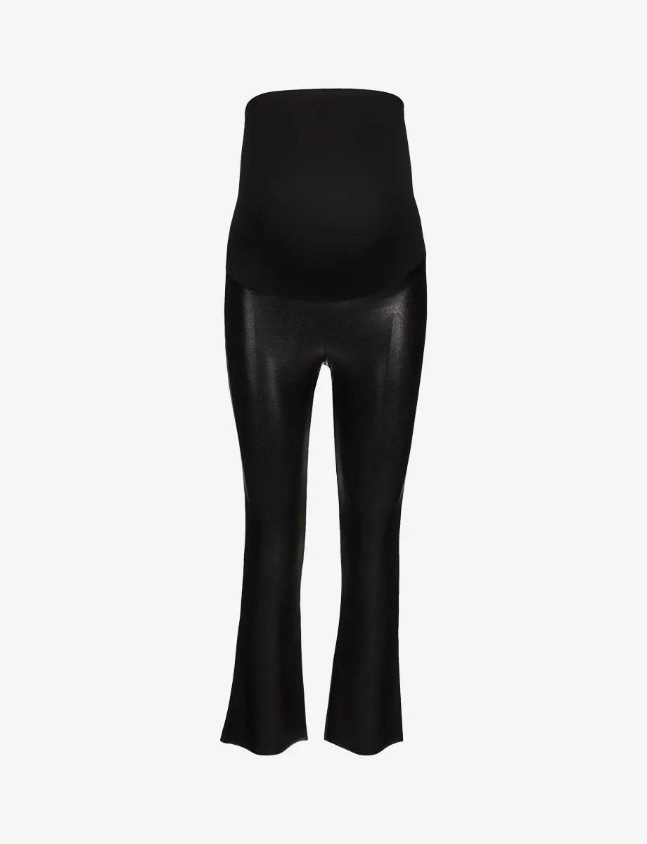 Faux Leather vs Neoprene Maternity Leggings