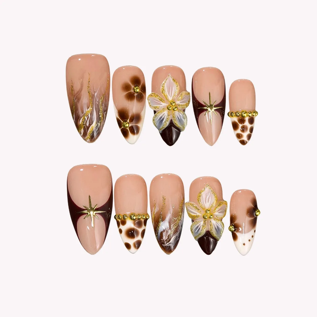 Fall Crush Press-On-Nägel: Herbstliche Farbinspiration
