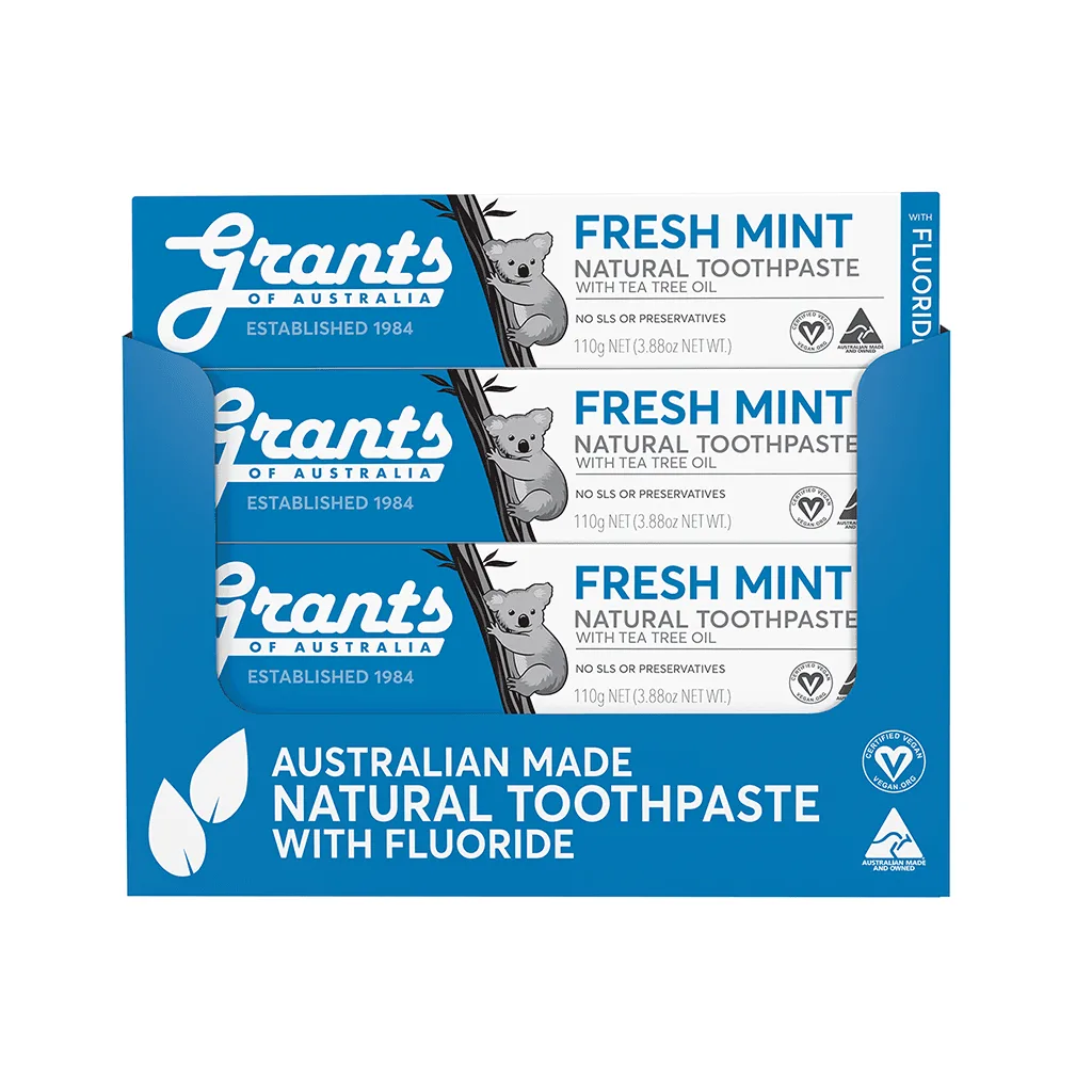 Natural Toothpaste Bulk Buy - 12 Tubes