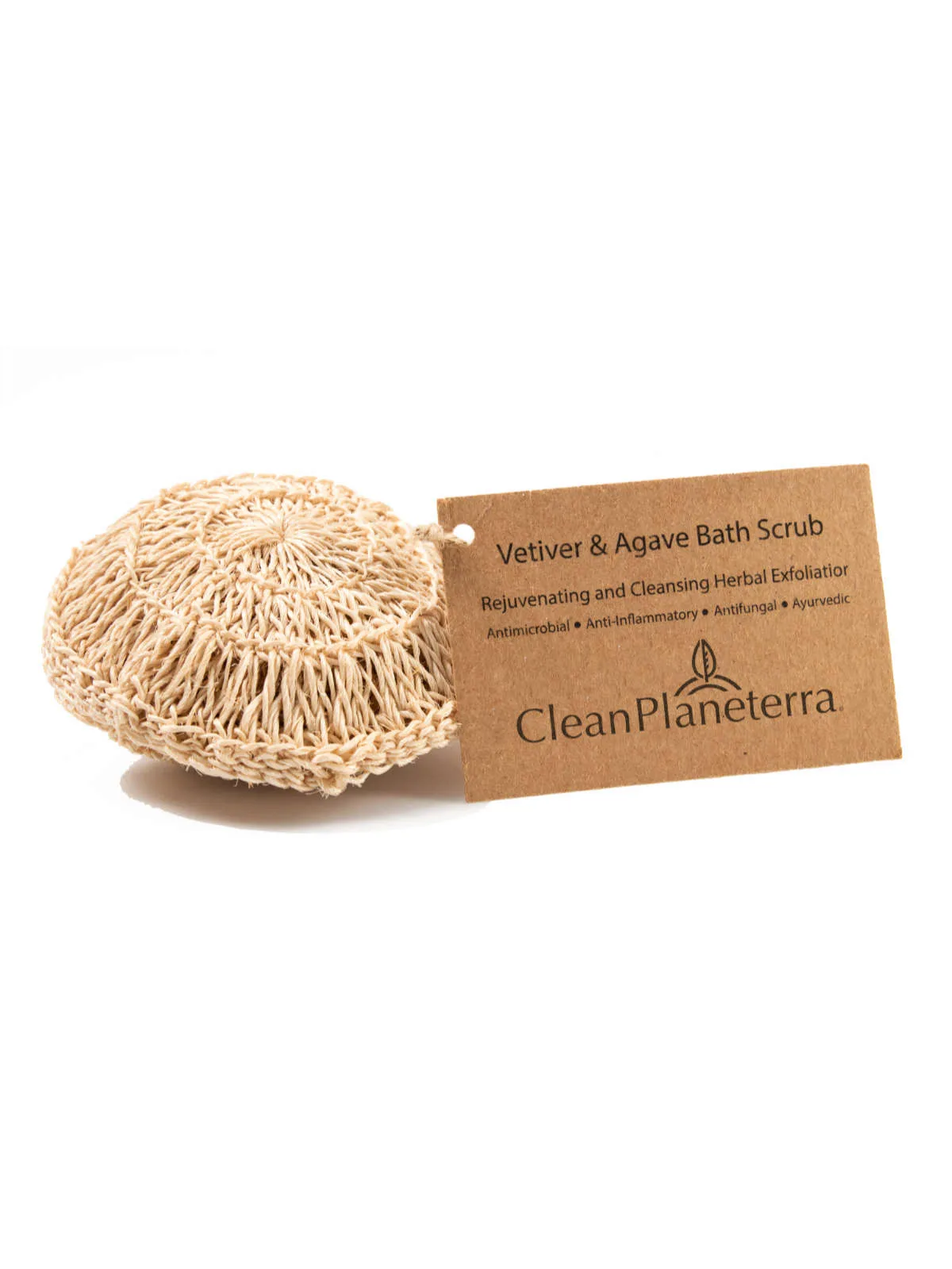 Vetiver & Agave Body / Bath Scrubber | Brush with Bamboo®