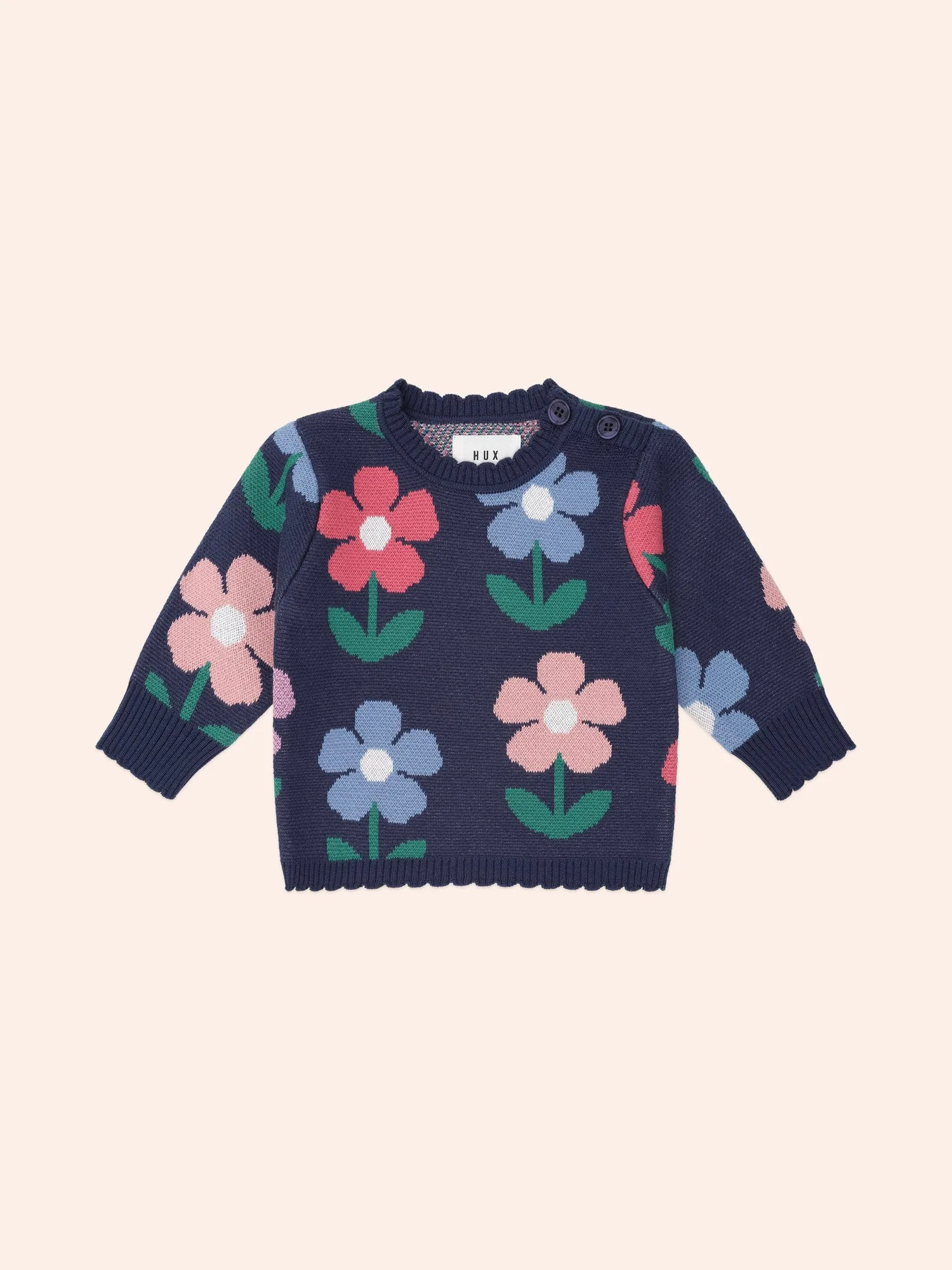 Flower Field Knit Pullover