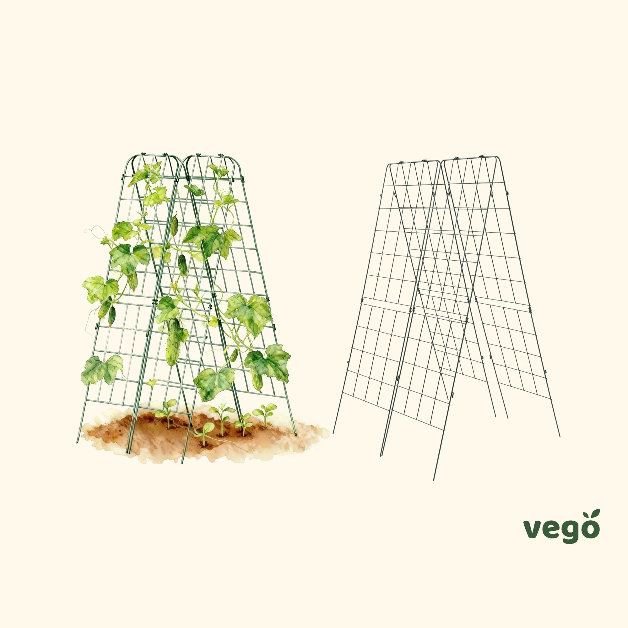 تعريشة FlexGrow على شكل حرف A كلاسيكية - طقم 2