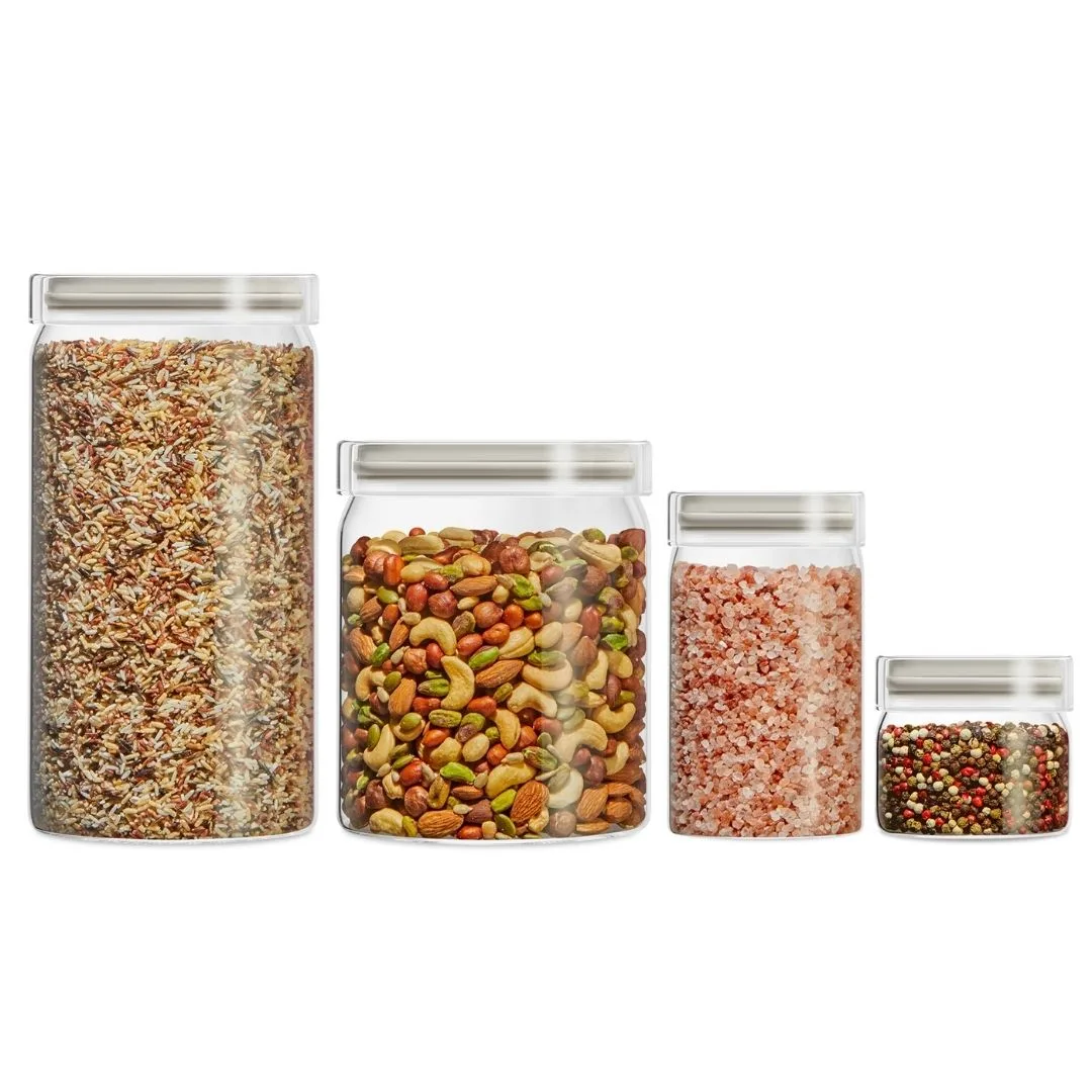 Juego de 4 recipientes de vidrio ligero Pyrex®