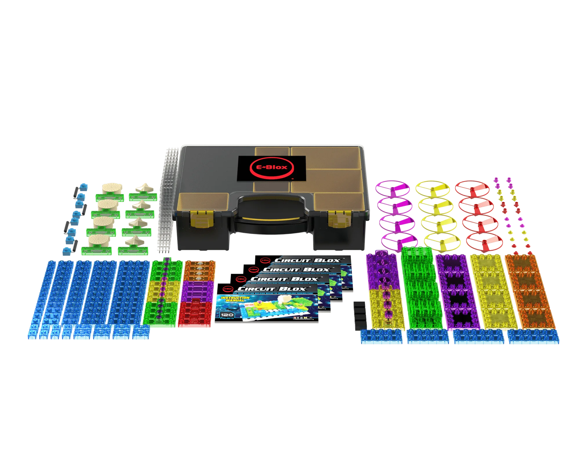Set de aula Circuit Blox 120 proyectos: ¿Qué incluye?