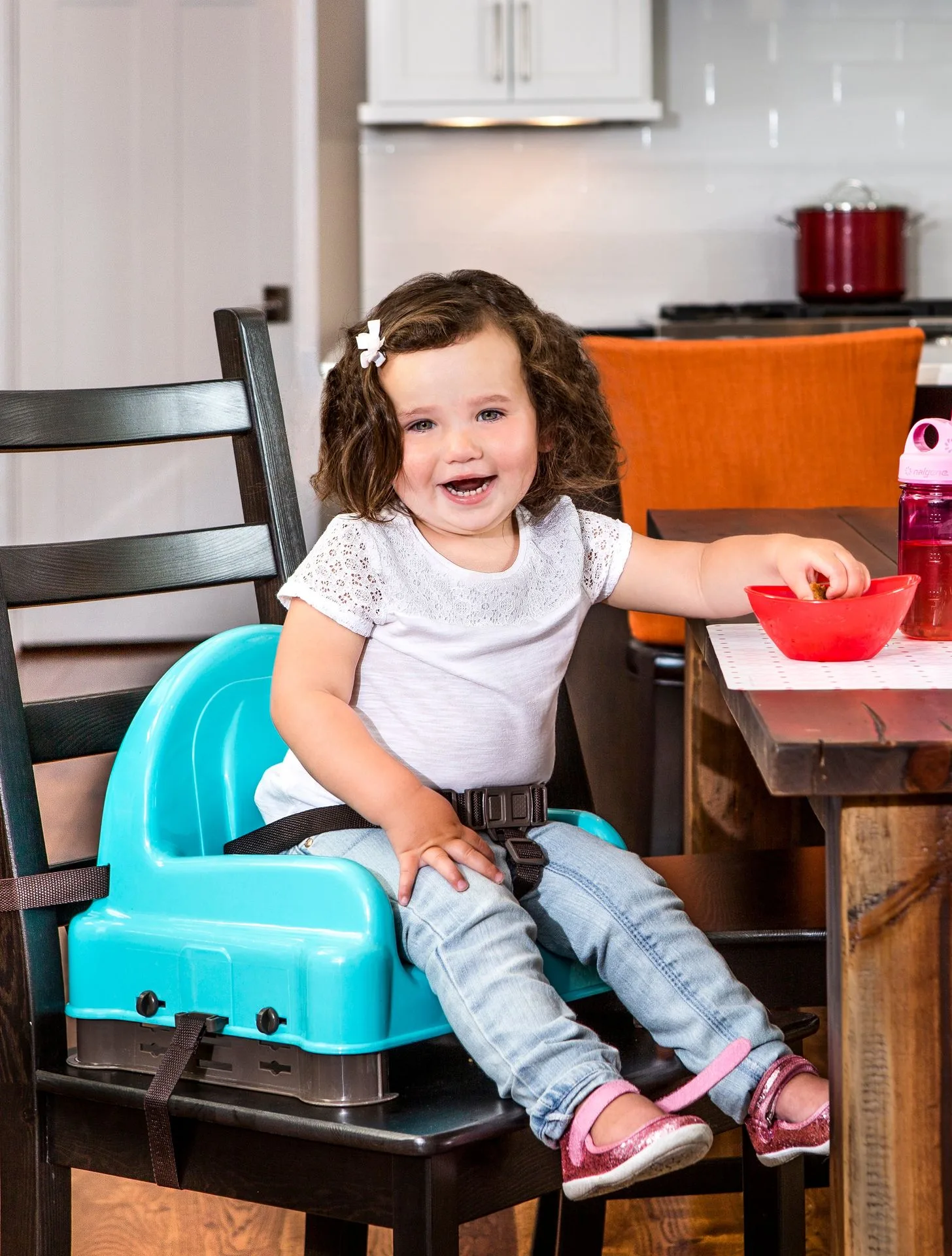 Right Height Adjustable Booster Seat - Turquoise