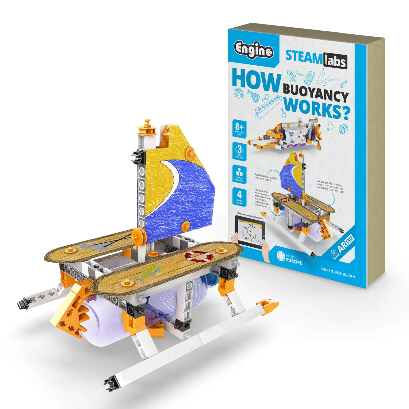 Engino STEAM Labs: How Buoyancy Works, STEM Building Toys for Kids Ages 8+ (4 Models to Build)