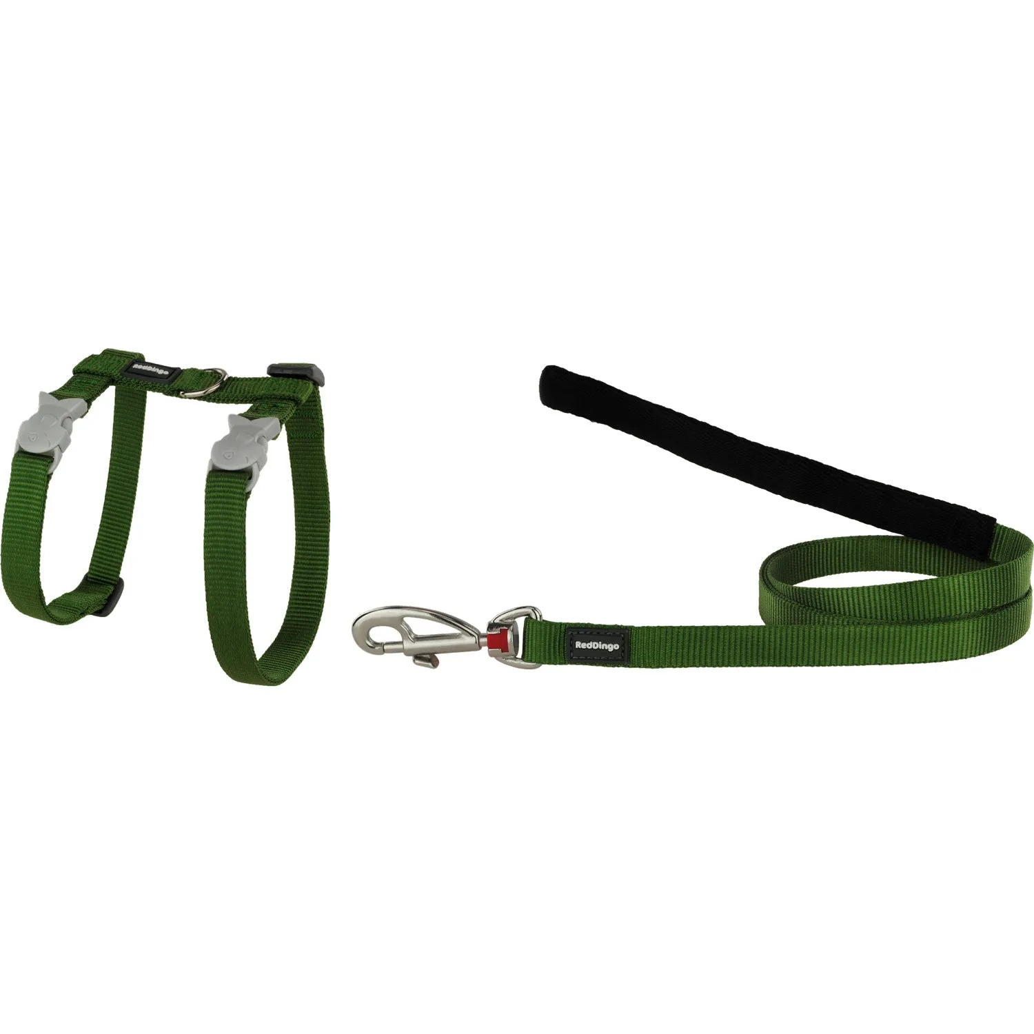 Classic Green Cat Harness & Lead Combo: Safe Outdoor Adventures