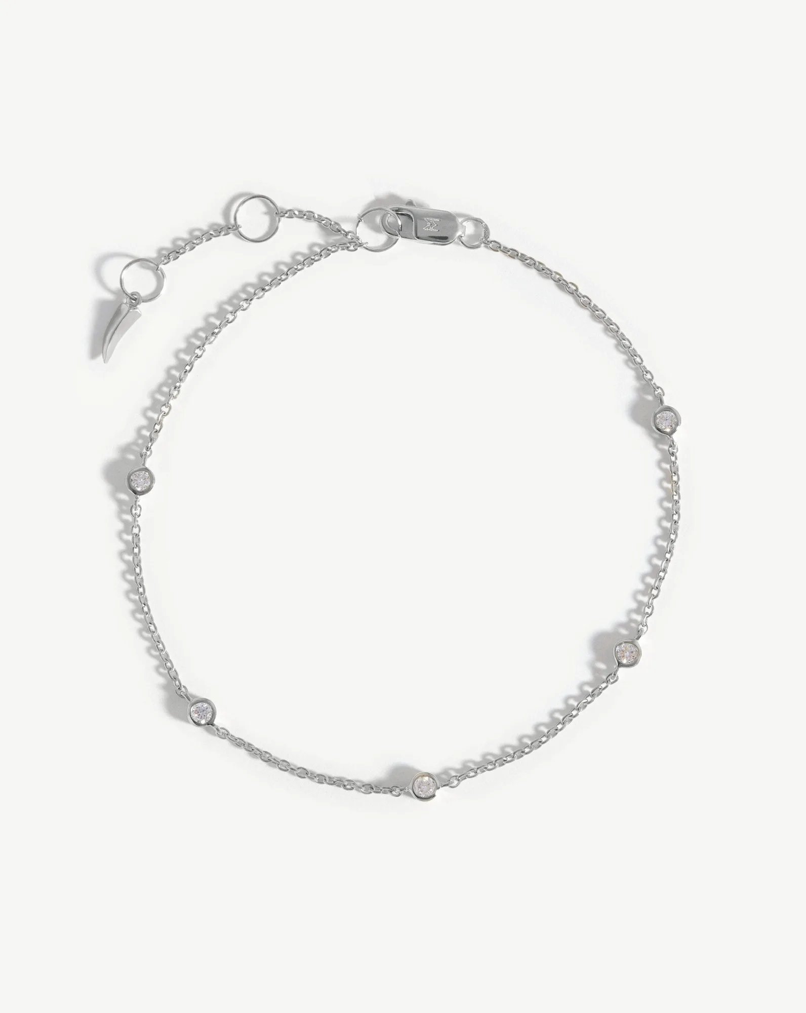 Solid Gold Floating Diamond Bracelet