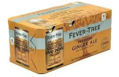FEVER TREE GINGER ALE 8oz 8PK CANS