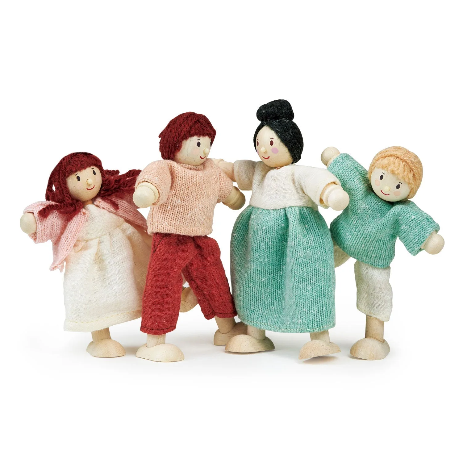 La famille de poupées en bois Honeybunch : contenu du coffret