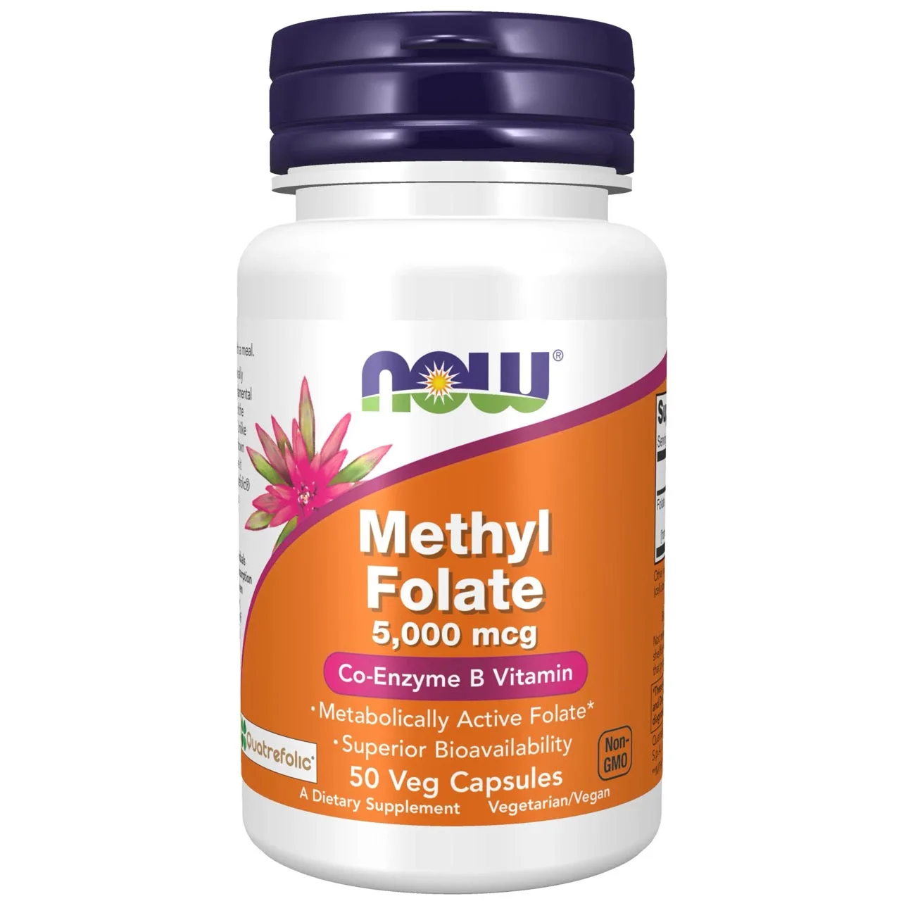 NOW Foods Methylfolat 5.000 mcg - 50 Veg-Kapseln